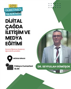 Dijital Çağda İletişim ve Medya Eğitimi tamamlandı